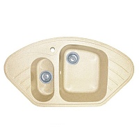 Granfest Мойка кухонная Corner GF-C960E Бежевый угловая